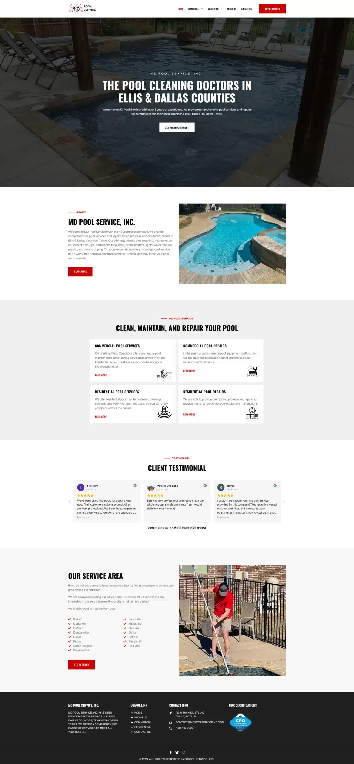 MD Pool Service Inc.